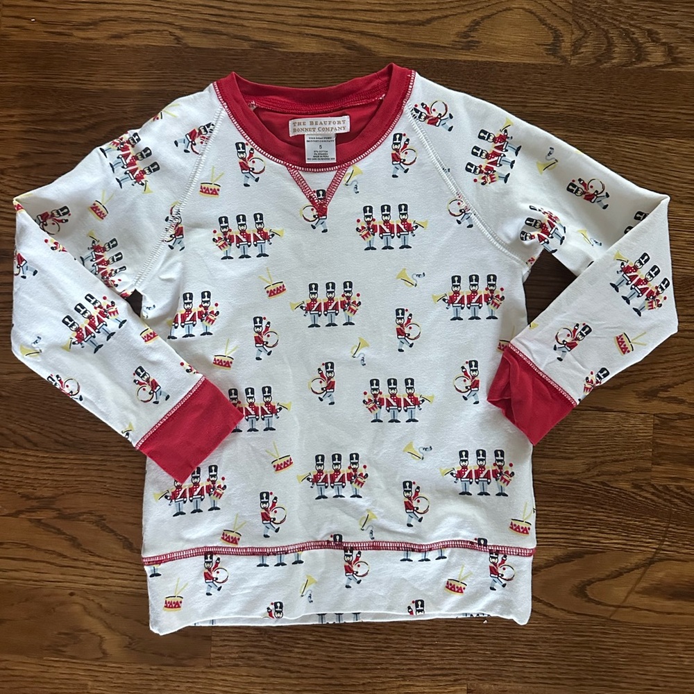 The Beaufort Bonnet Company Nutcracker Sweatshirt - Red and White